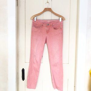 Loft Pale Pink Modern Skinny Twill Pants, 2P